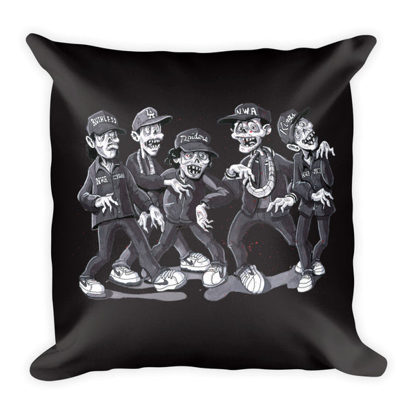 Zombies For Life Square Pillow