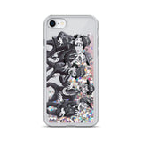Zombies for Life Liquid Glitter Phone Case