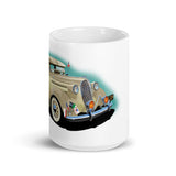 1937 Plymouth Lowrider White glossy mug